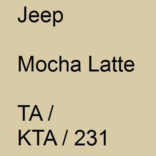 Jeep, Mocha Latte, TA / KTA / 231.